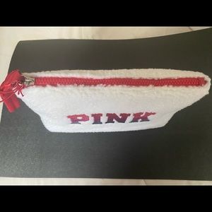 Limited Edition White Cozy Plush Fleece Beauty Bag